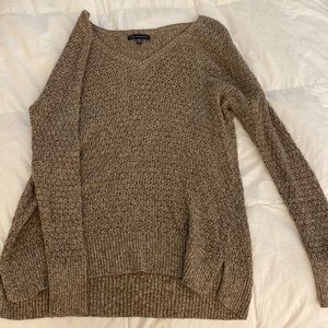 AMERICAN EAGLE KNOT BROWN SWEATER